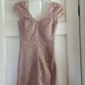 My Michelle Pink Lace Dress